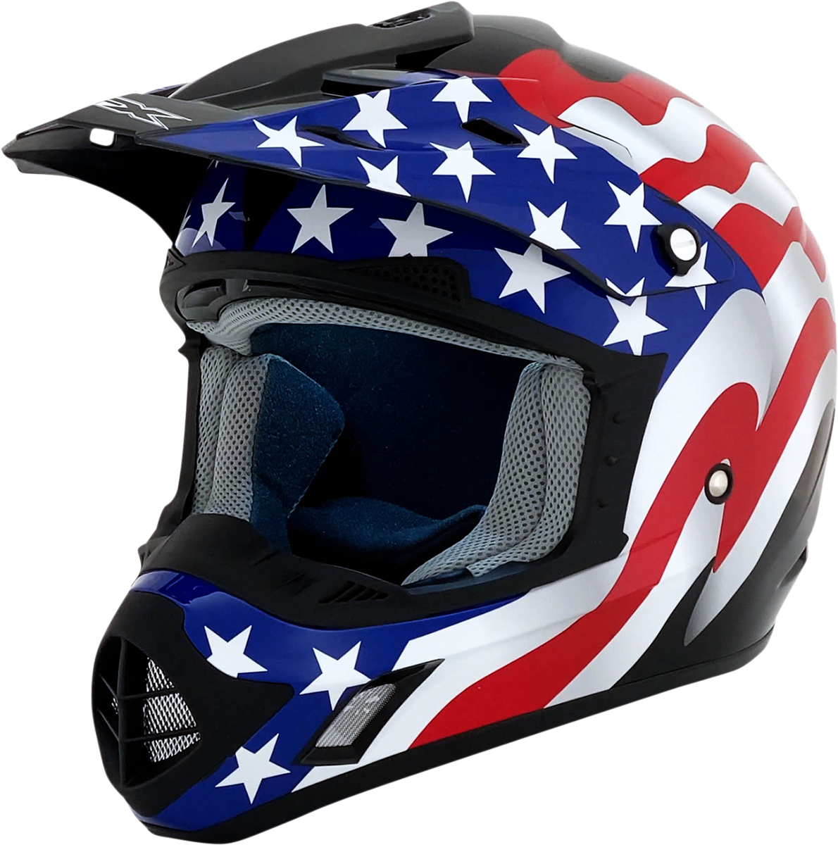 AFX FX-17 Helmet - Flag - Black - Small 0110-2369