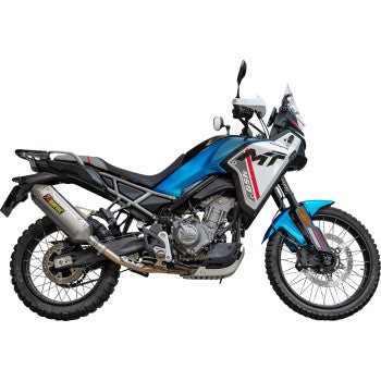 AKRAPOVIC Slip-On Line Muffler - Titanium - CFMOTO 450MT IBEX S-CF4SO2-HFTT