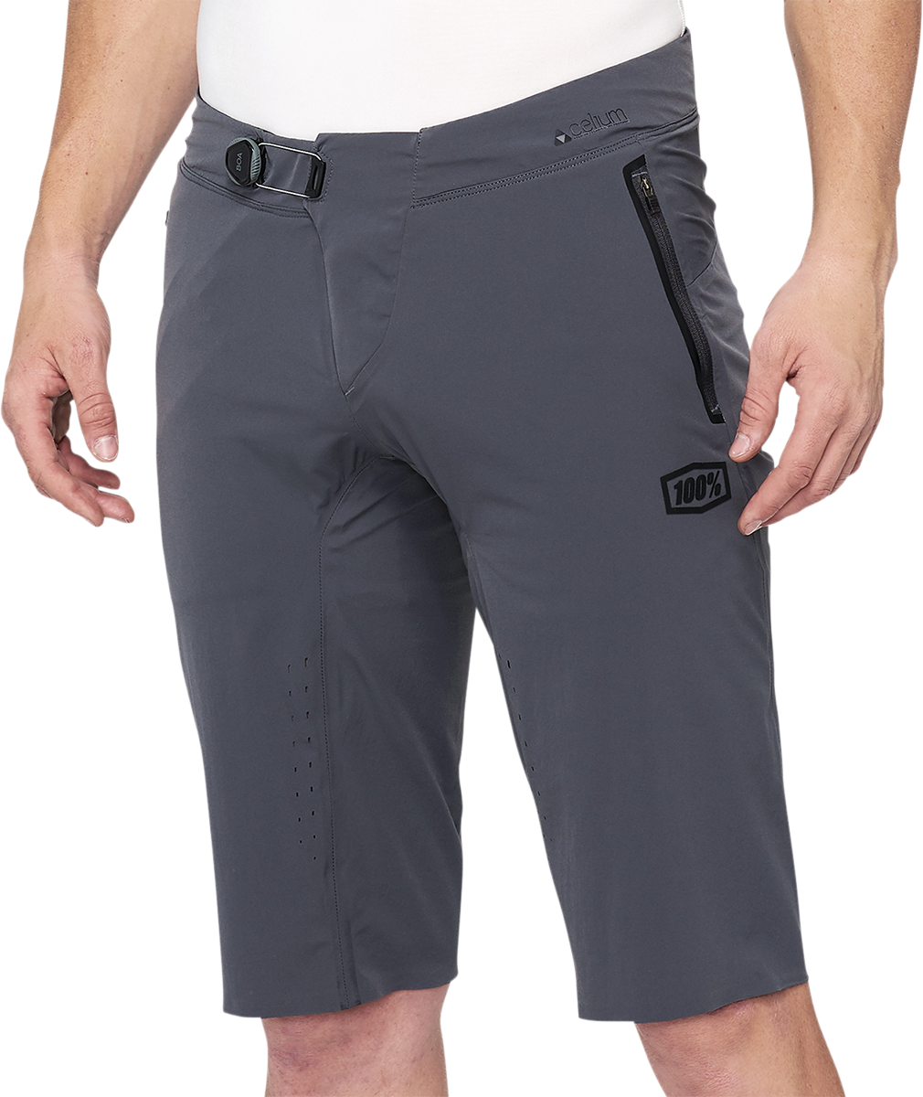 100% Celium Shorts - Charcoal - US 36 40012-00011