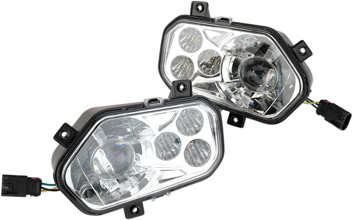 MOOSE UTILITY LED Headlight - RZR800/900 - Clear 100-3351-PU