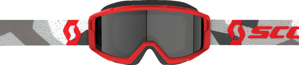 SCOTT Primal Sand Dust Goggle - Camo White/Red - Dark Gray 278600-7434053