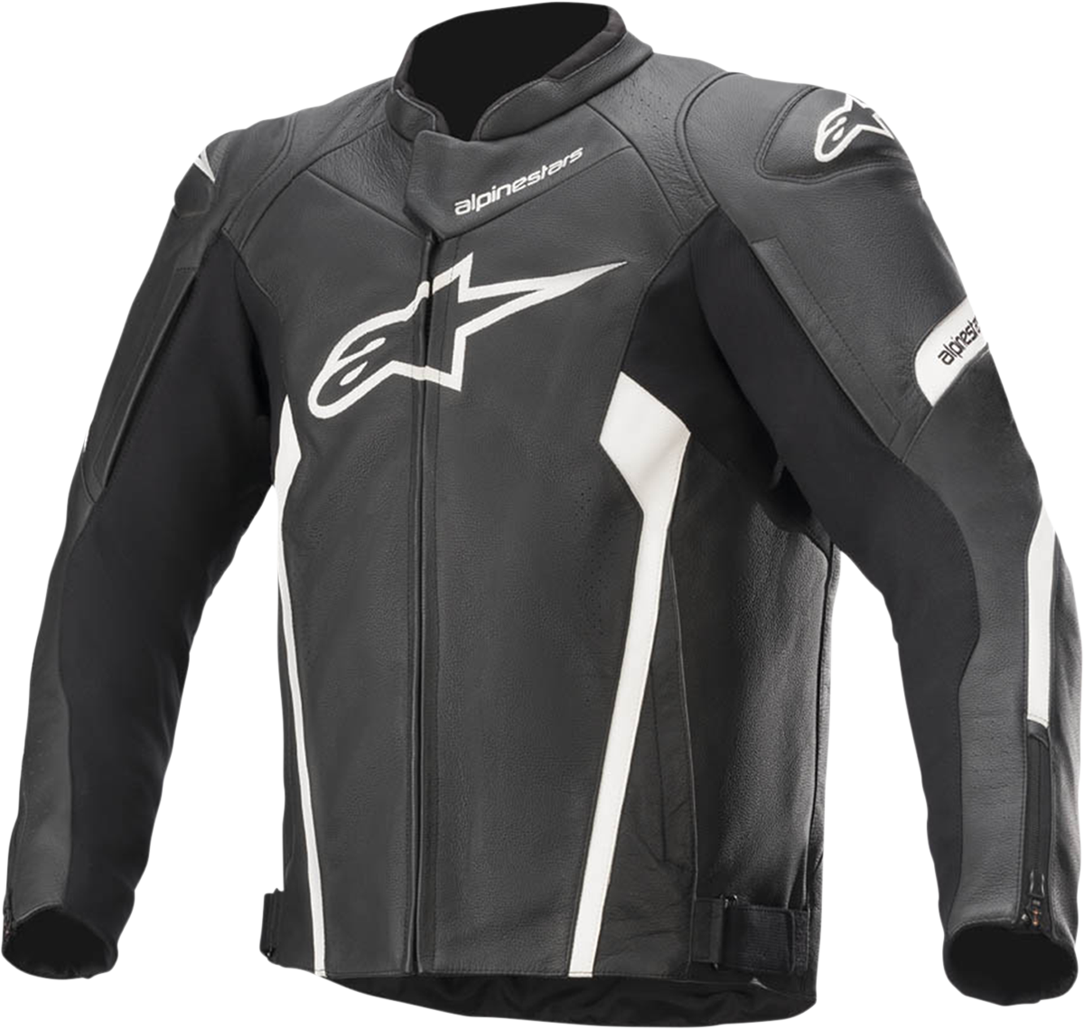 ALPINESTARS Faster v2 Leather Jacket - Black/White - US 44 / EU 54 3103521-12-54