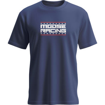 MOOSE RACING All-American T-Shirt - Navy - XL 3030-24421