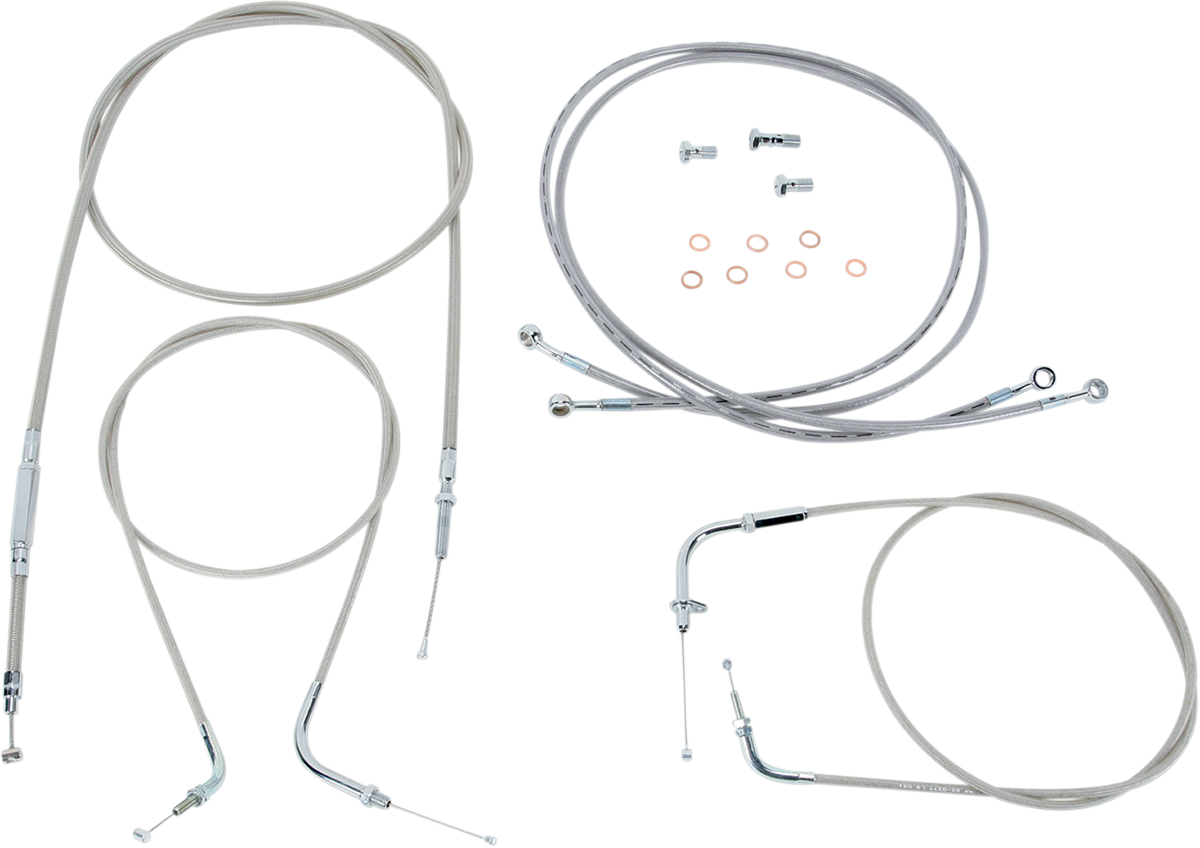 BARON Cable Line Kit - 15" - 17" - XVS1300 - Stainless Steel BA-801300KT-16