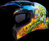 OPEN BOX NEW I ICON Airflite™ Helmet - Bugoid Blitz - Blue - Medium 0101-15548