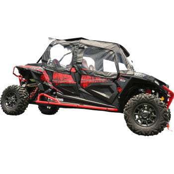 SEIZMIK Soft Upper Doors - Rear Windshield - Roof - Black - Polaris RZR 4 XP 1000  2016-2018	 51-20990