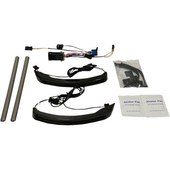 CUSTOM DYNAMICS Saddlebag Lights - Low Profile - Smoke Lens - Indian Chieftain/Springfield / Roadmaster  CD-IND-SPR-V2-S