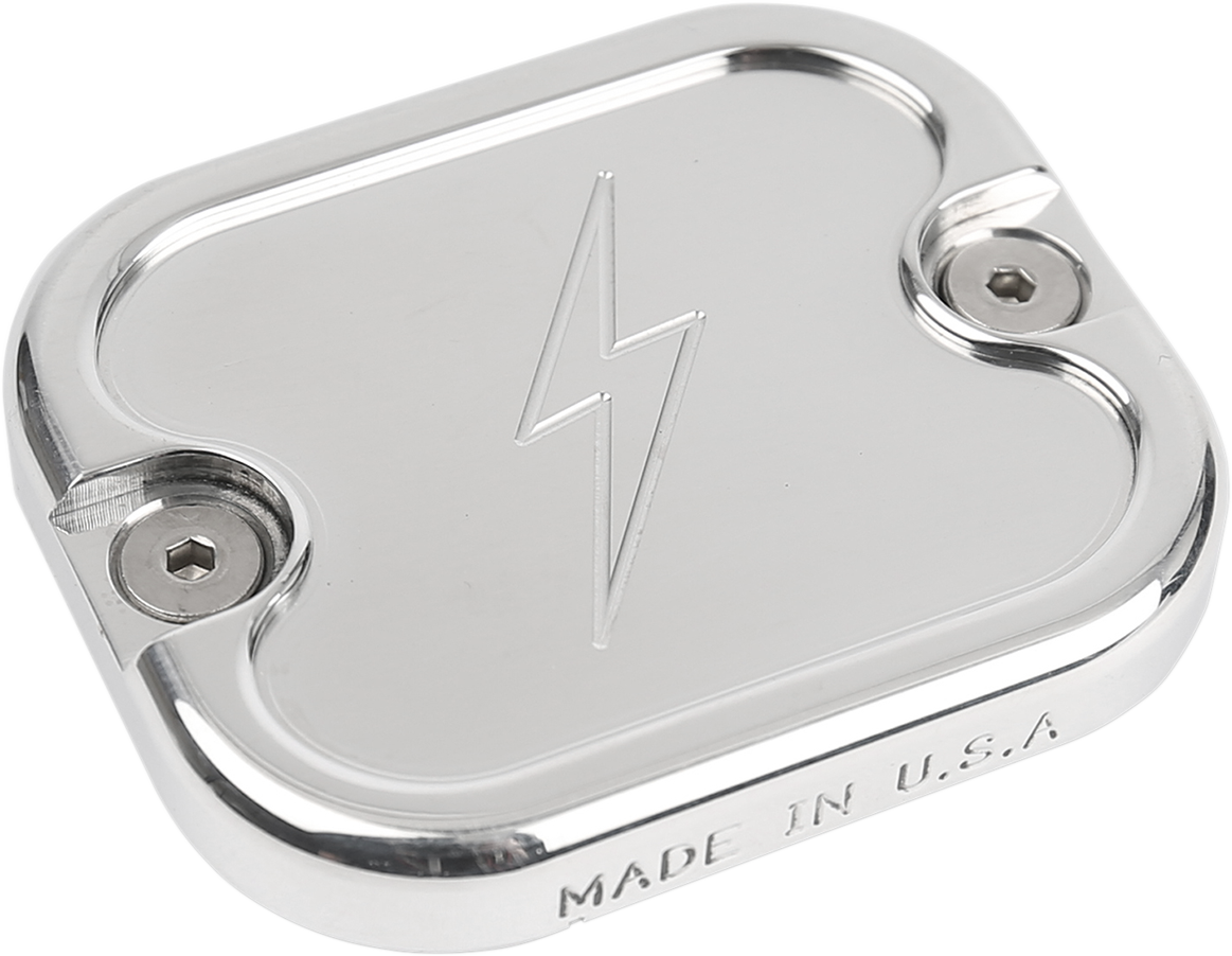 THRASHIN SUPPLY CO. Master Cylinder Cover - Front - Bolt - Polished TSC-3110-2