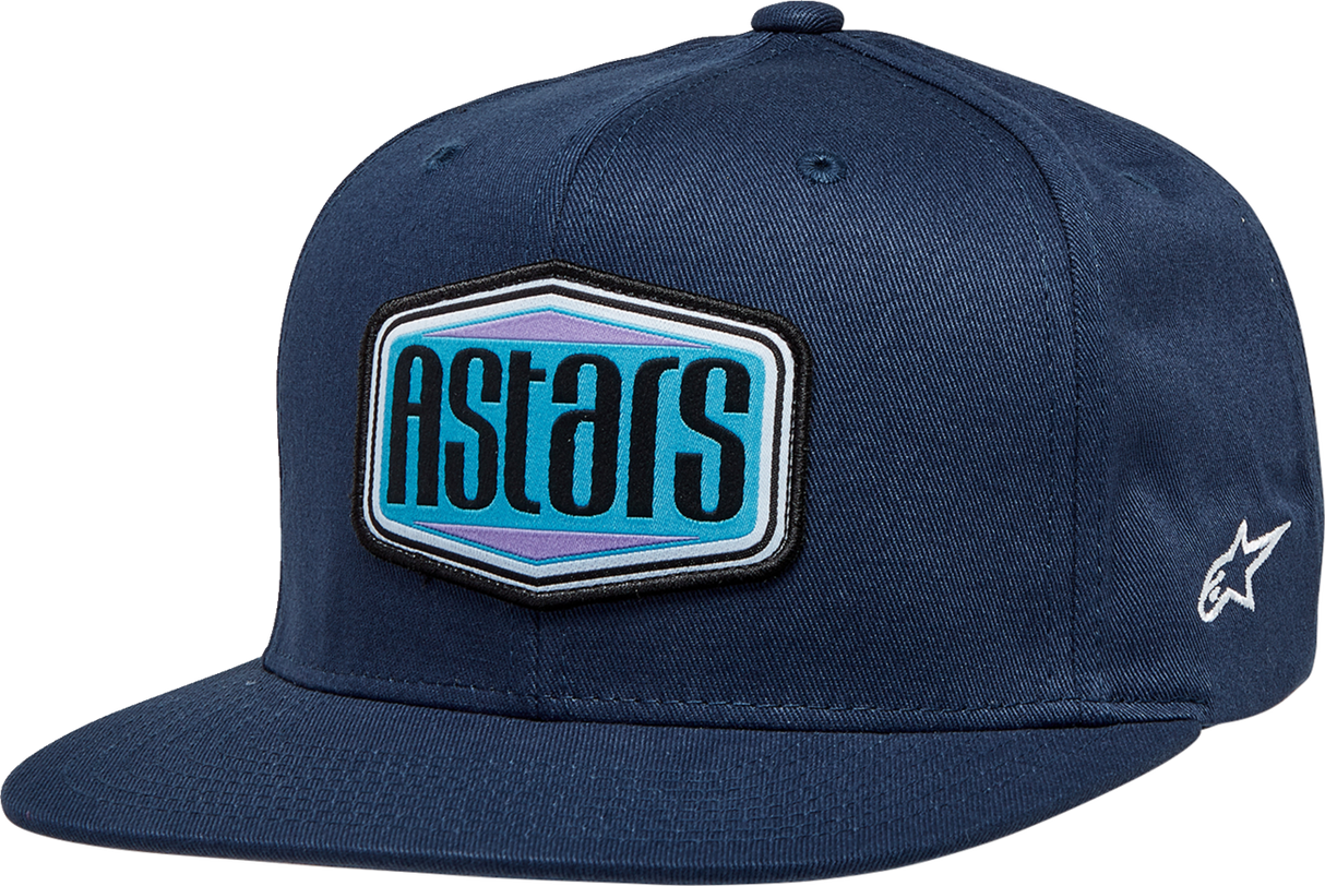 ALPINESTARS Belvedere Flat Bill Hat - Navy - One Size 1232-81050-70