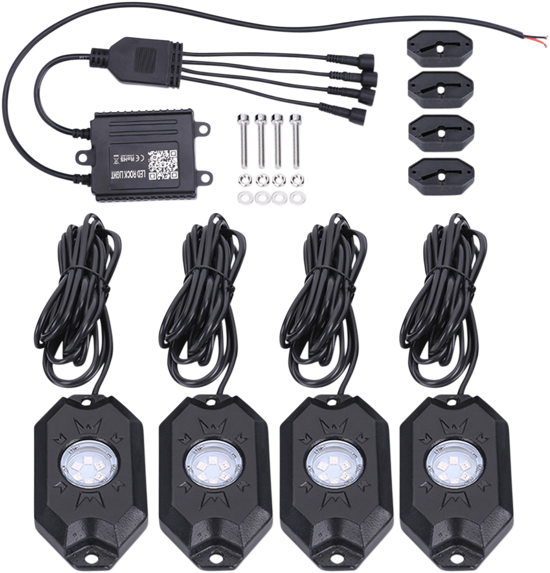 BRITE-LITES LED Rock Light Kit BL-RGBROCK4