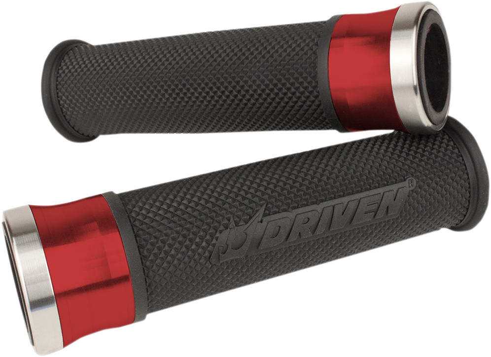 DRIVEN RACING Grips - Halo - Red/Black DHS-RD