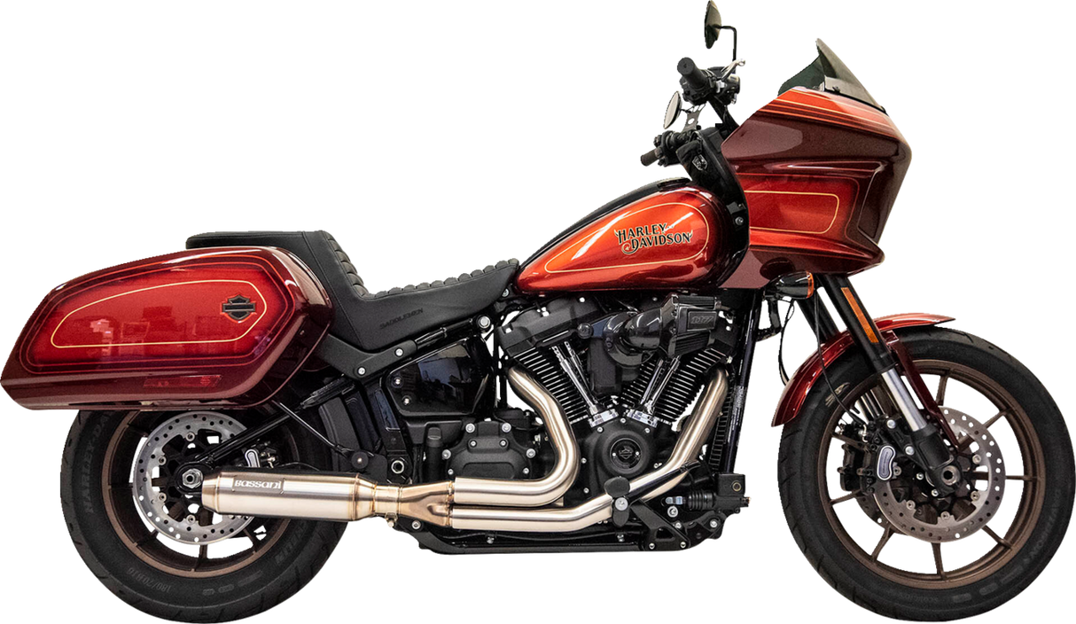 BASSANI XHAUST Road Rage Stainless 2-into-1 Exhaust System - Super Bike Muffler 1S78SS