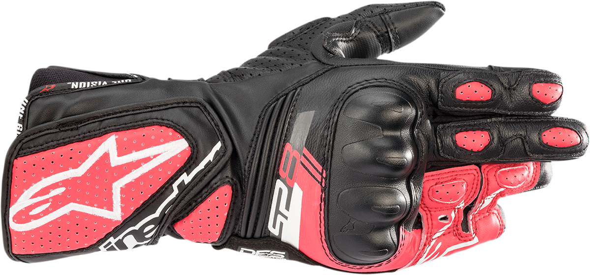 ALPINESTARS Women Stella SP-8 V3 Gloves - Black/White/Diva Pink - XS 3518321-1832-XS