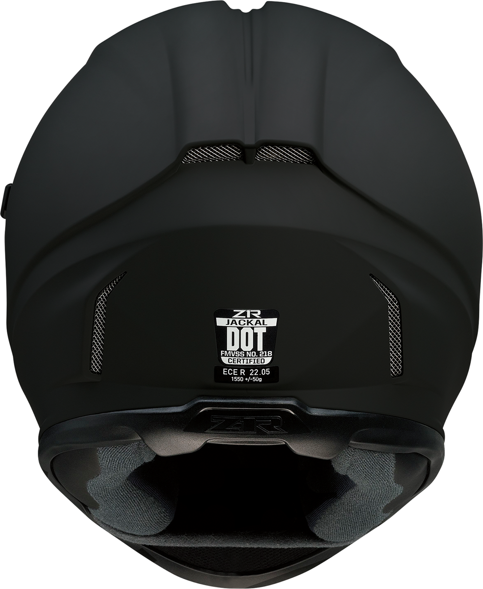 Z1R Jackal Helmet - Flat Black - Smoke - XL 0101-13996