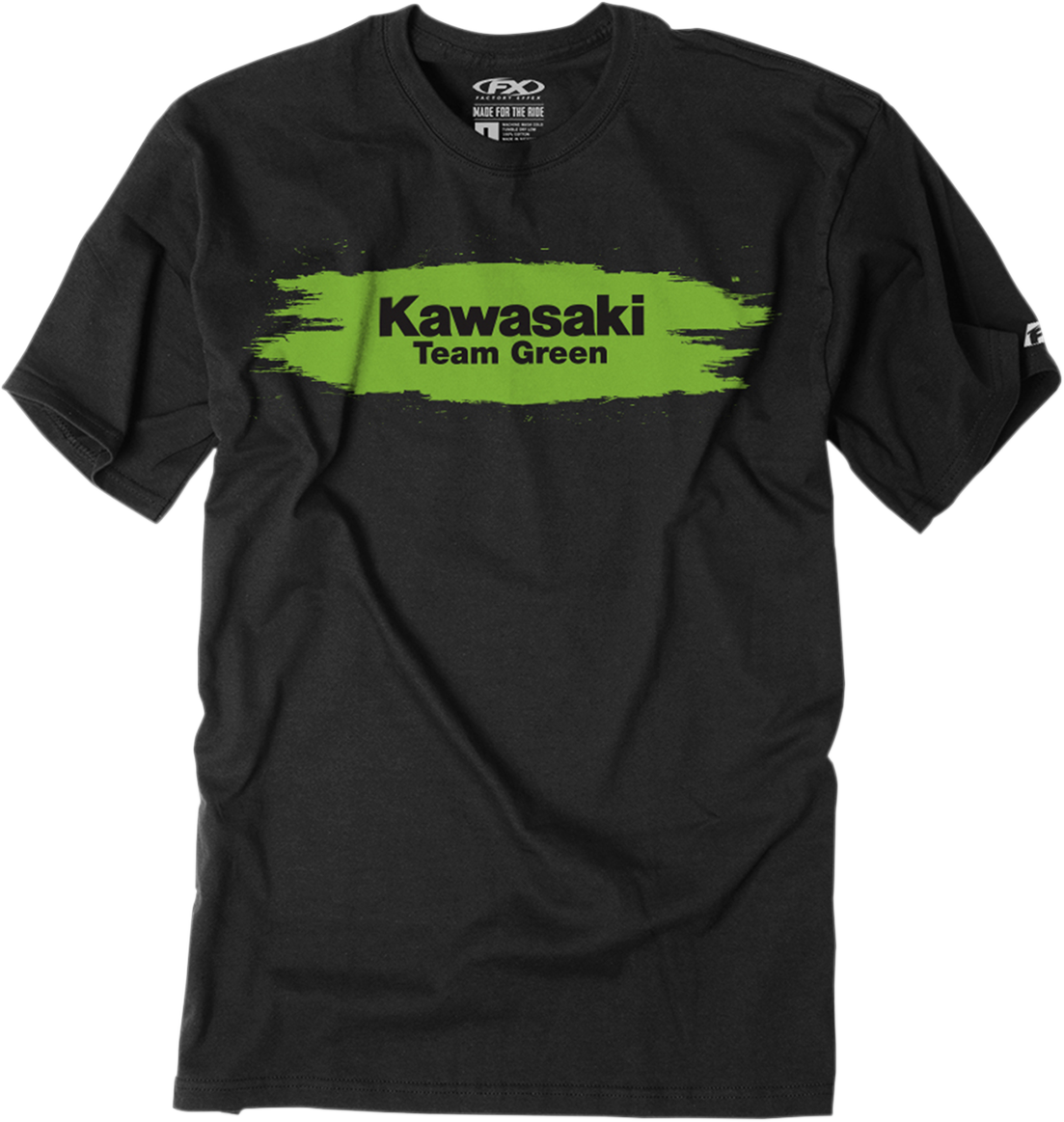 FACTORY EFFEX Youth Kawasaki Teamgreen T-Shirt - Black - Medium 22-83102