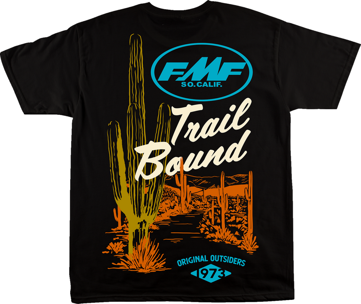 FMF Trailbound T-Shirt - Black - Large FA22118909BLKL 3030-22448