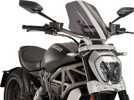 PUIG HI-TECH PARTS New Generation Windscreen - Smoke - Diavel 8922H