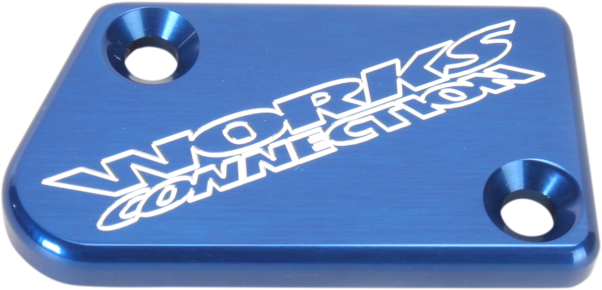 WORKS CONNECTION Brake Cover - Billet - Blue 21-031