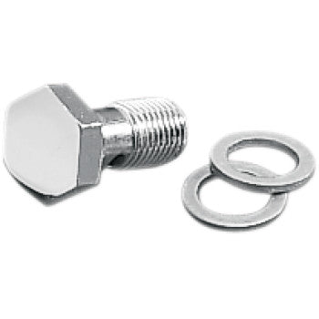 RUSSELL Banjo Bolt - 3/8-24 - Chrome R40509