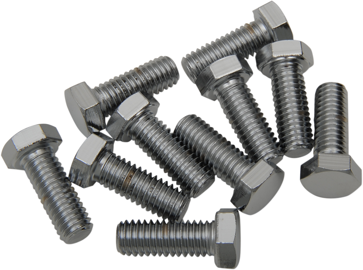 DRAG SPECIALTIES Bolts - Hex-Head - Chrome - 3/8"-16 x 3/4" MPB131