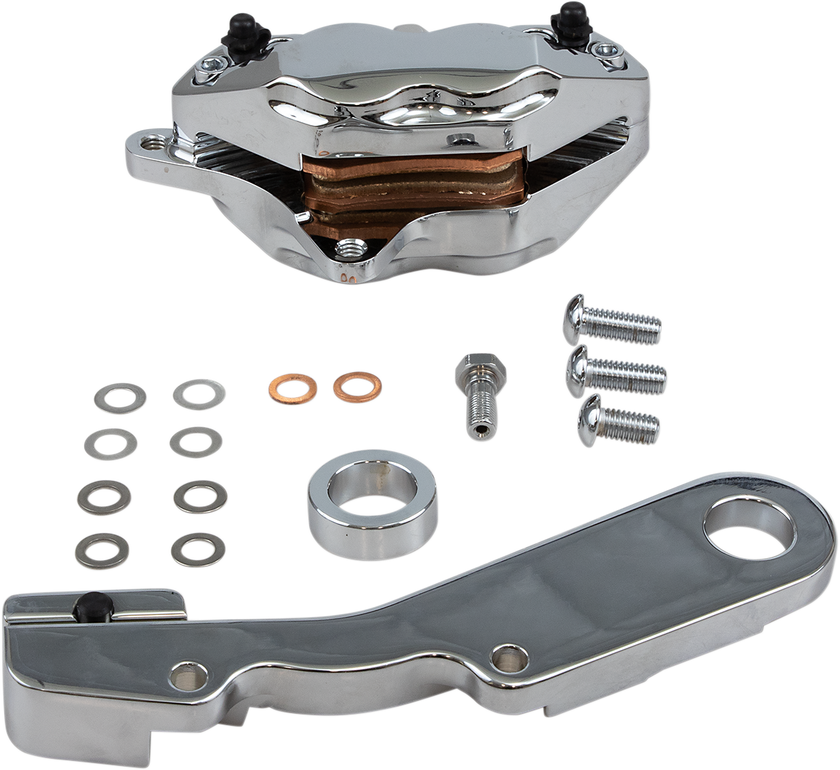 HAWG HALTERS 4-Piston Caliper - Rear - Chrome RKHTCC548