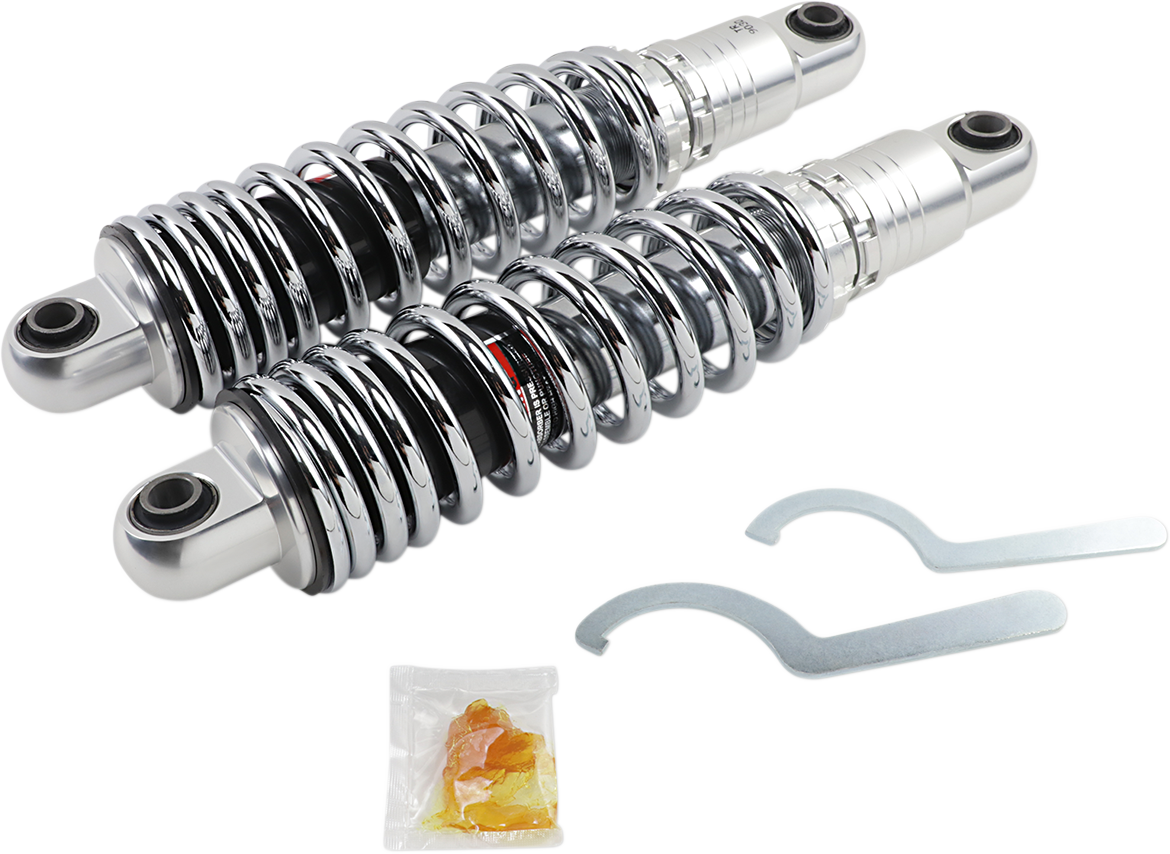 DRAG SPECIALTIES SHOCKS Premium Ride-Height Adjustable Shocks - Chrome - Heavy Duty - 13" C16-0154H