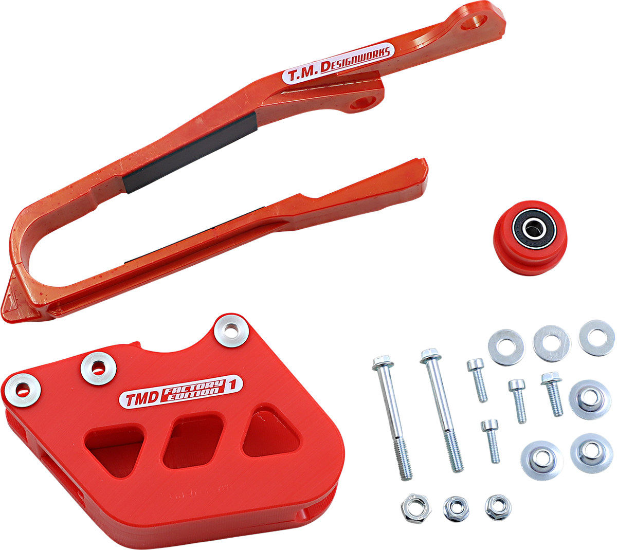 T.M. DESIGNWORKS Chain Guide/Slider - Suzuki - Red SCP-OR2-RD