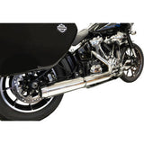 BASSANI XHAUST 4" Slip-On Muffler with 2-1/2" x 10" Baffle Core - Chrome - 49-State 1S38FP