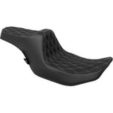 DRAG SPECIALTIES Predator III Seat - Double Diamond - Silver Stitched - FLT/FLH '23-'24 0801-1919