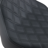 SADDLEMEN Renegade Solo Seat - Lattice Stitched - Black - FLST 818-33-002LS