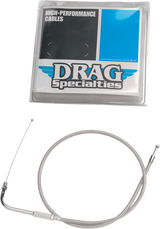 DRAG SPECIALTIES Idle Cable - 32-1/2" - Braided 5342000B