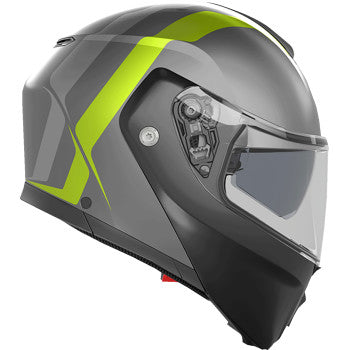 AGV Streetmodular Helmet - Resia - Matte Gray/Black/Yellow Fluo - Medium 2118296002007M
