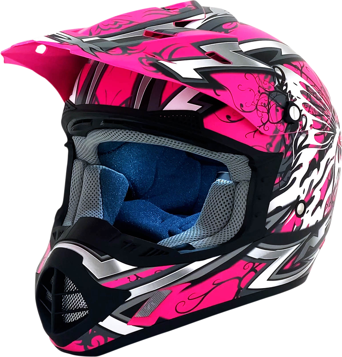 AFX FX-17 Helmet - Butterfly - Matte Hot Pink - Large 0110-7109