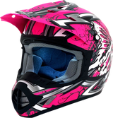 AFX FX-17 Helmet - Butterfly - Matte Hot Pink - Large 0110-7109