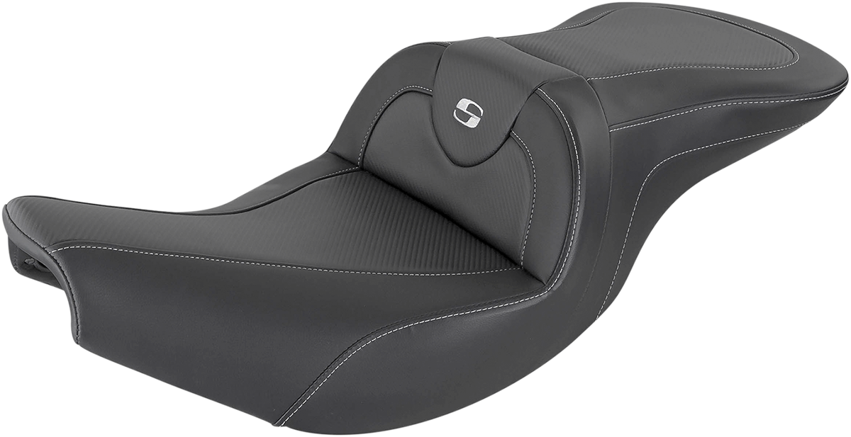 SADDLEMEN Roadsofa Seat - Carbon Fiber - Without Backrest - Black - Indian I14-07-185