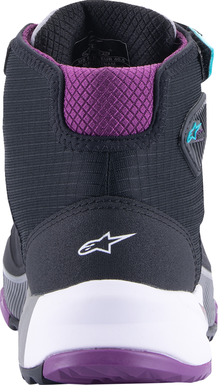 ALPINESTARS Stella CR-X Drystar® Shoes - Black/Gray/Teal/Purple - US 5 261152313705