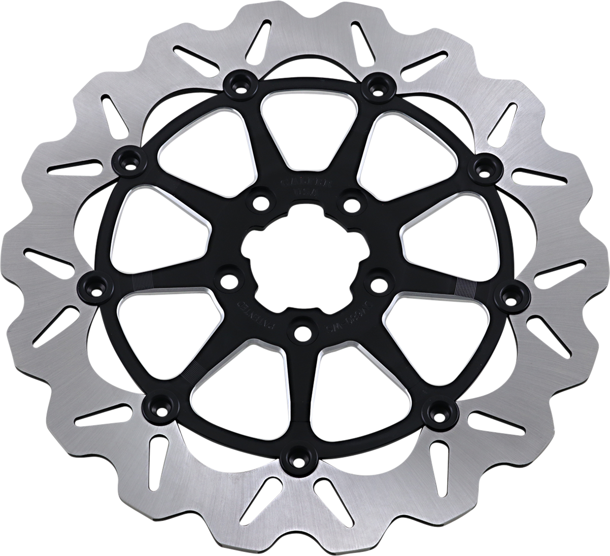 GALFER Wave Rotor Contrast Cut 12.5" ACT BLKMACHINED CARRIER DF680CWS-C