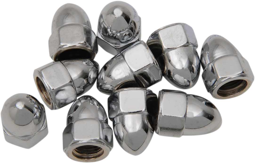 DRAG SPECIALTIES Nut - Acorn - Chrome - 3/8"-24 MPB108