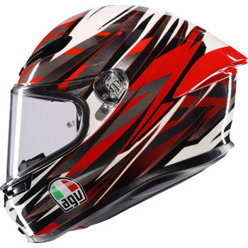 AGV K6 S Helmet - Reeval - White/Red/Gray - Medium 2118395002-023-M