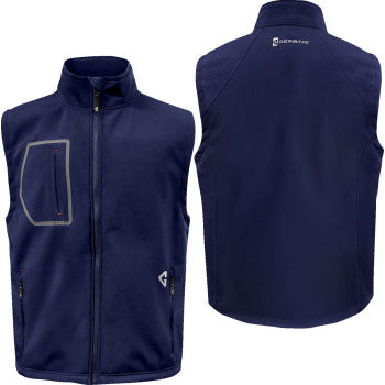 GERBING HEATED CLOTHING 7V Torrid Softshell Heated Vest 2.0 - Navy - Medium GER-TVST-7V-M-N-M