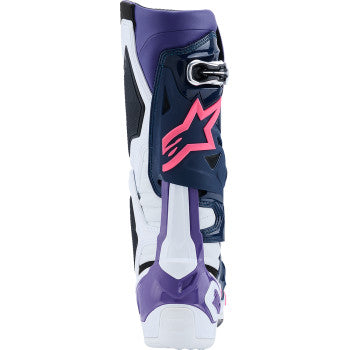 ALPINESTARS Tech 10 Boots - White/Violet/Navy/Pink Fluorescent - US 8 / EU 42 2010020-2780-8