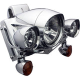 HEADWINDS Extended Headlight Bezel - 7" - Raven - Chrome 1-7128VCA