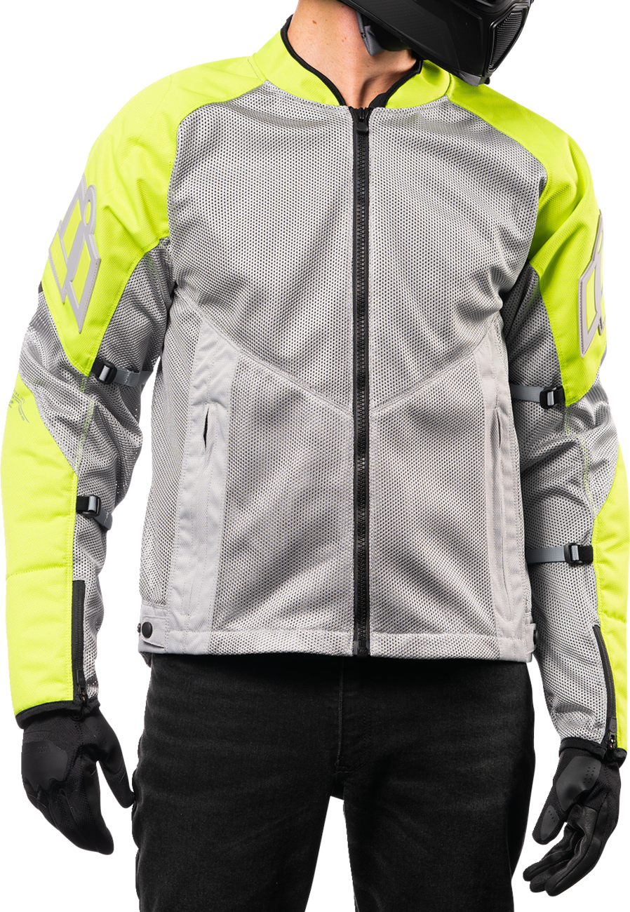 ICON Mesh AF™ Jacket - Gray/Hi-Vis - Large 2820-5946