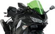 PUIG HI-TECH PARTS Race Windscreen - Green - ZX-6R 3177V