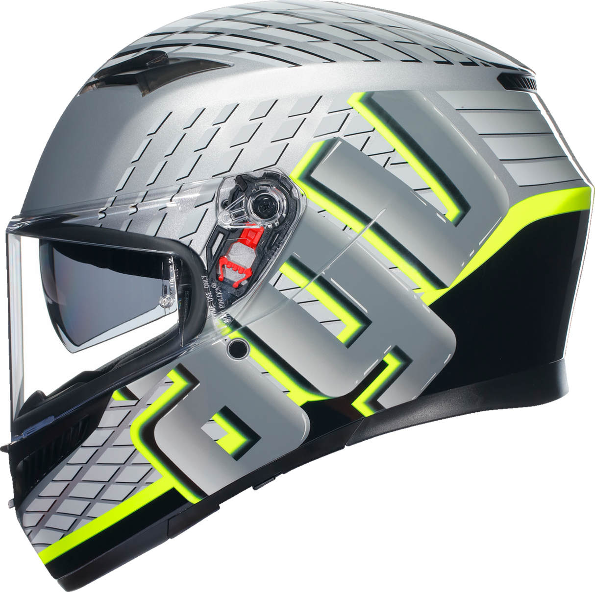 AGV K3 Helmet - Fortify - Gray/Black/Yellow Fluo - Medium 2118381004011M