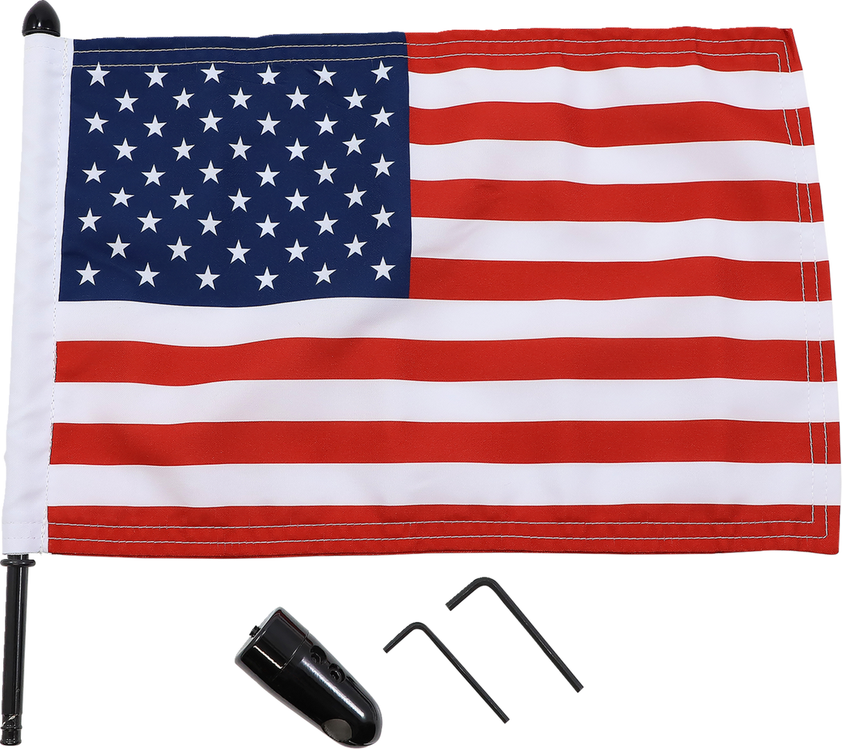 PRO PAD Flag Mount - Pinnacle Luggage Rack - 13" Pole - 10" X 15" Flag BRFM-RDHB51IN15