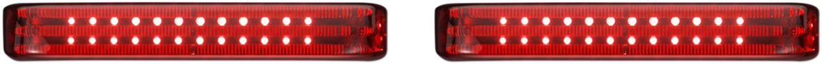 CUSTOM DYNAMICS Saddlebag LED Lights - Sequential - Black/Red PB-SBSEQ-HD-BR