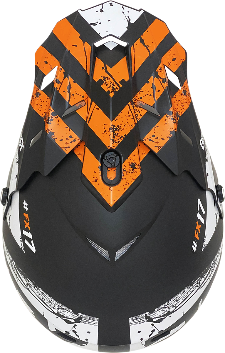 AFX FX-17Y Helmet - Attack - Matte Black/Orange - Small 0111-1405