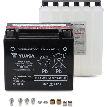 YUASA YUAM320BS AGM Battery - YTX20L-BS - .93 L