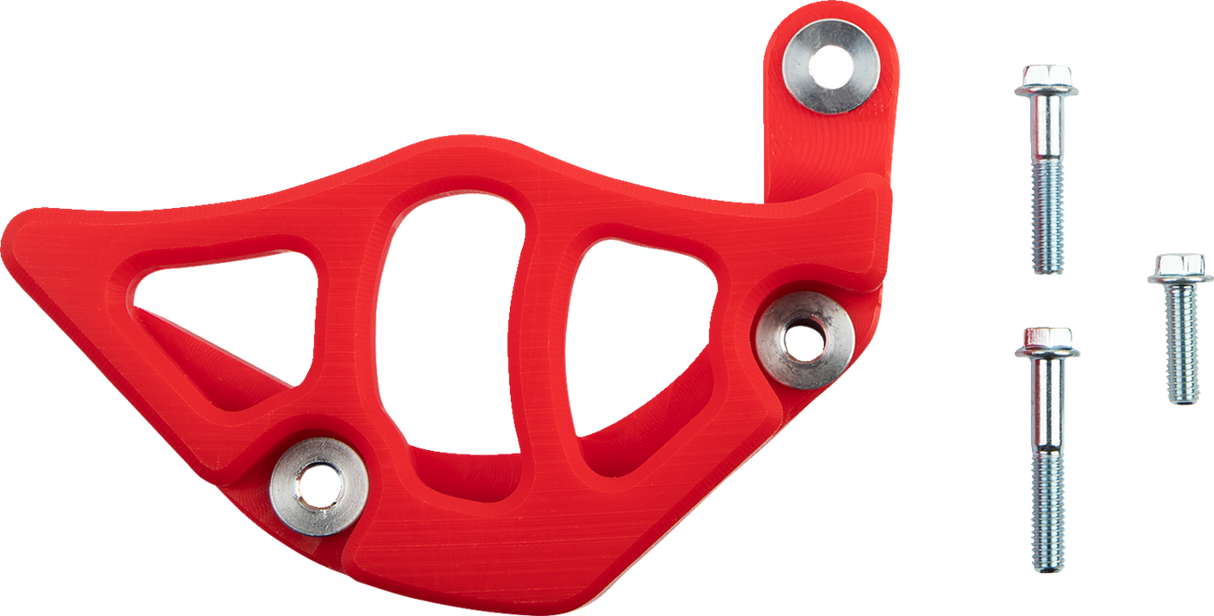 T.M. DESIGNWORKS Case Saver/Sprocket Cover - Red HCC-TRX-RD